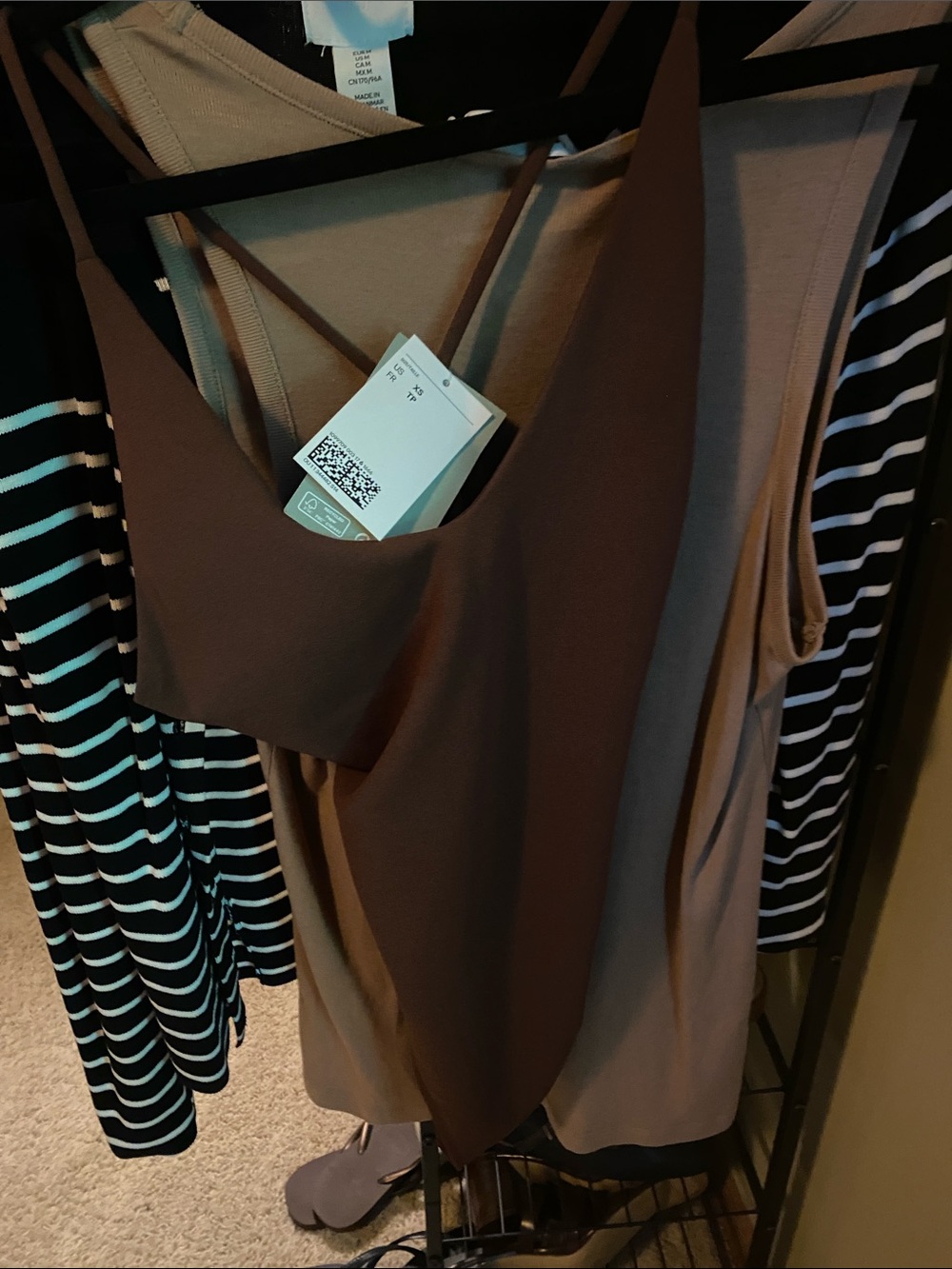 H&M Brown/Taupe Double-Layer Bodysuit